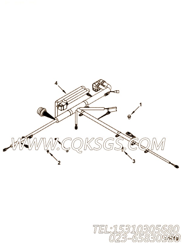 【ETR CNT MDL WRG线束】康明斯CUMMINS柴油机的3970374 ETR CNT MDL WRG线束
