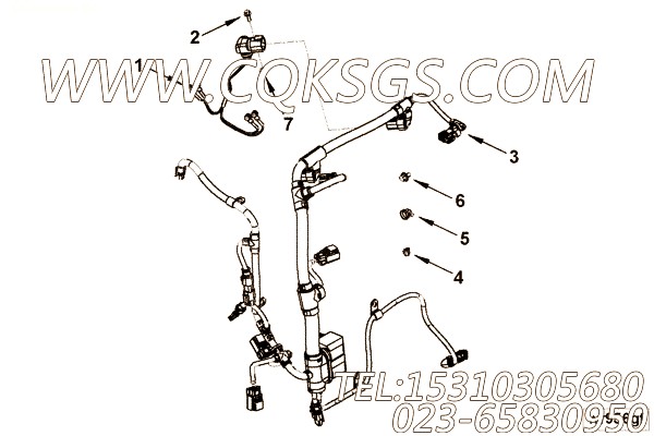 【ETR CNT MDL WRG线束】康明斯CUMMINS柴油机的4929998 ETR CNT MDL WRG线束