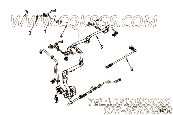 【线束】康明斯CUMMINS柴油机的4934904 线束