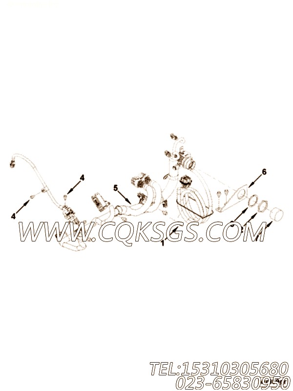 【ETR CNT MDL WRG线束】康明斯CUMMINS柴油机的3944101 ETR CNT MDL WRG线束