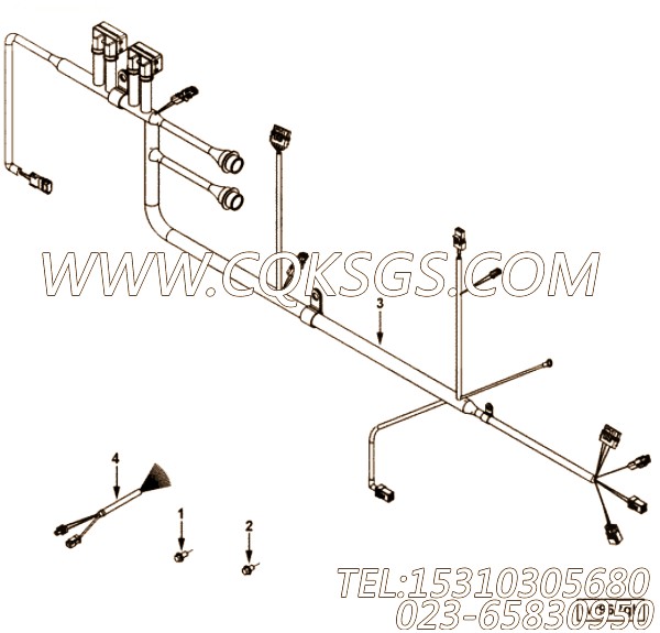 【ETR CNT MDL WRG线束】康明斯CUMMINS柴油机的4949616 ETR CNT MDL WRG线束
