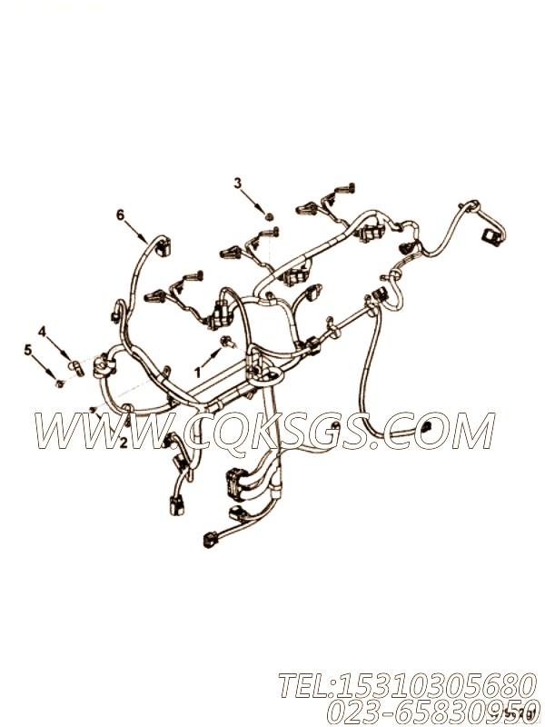 【ETR CNT MDL WRG线束】康明斯CUMMINS柴油机的4981935 ETR CNT MDL WRG线束