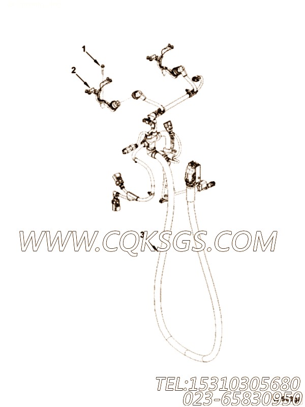 【ETR CNT MDL WRG线束】康明斯CUMMINS柴油机的4995852 ETR CNT MDL WRG线束