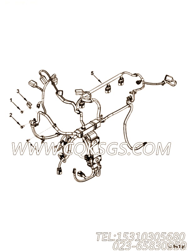 【ETR CNT MDL WRG线束】康明斯CUMMINS柴油机的5287403 ETR CNT MDL WRG线束