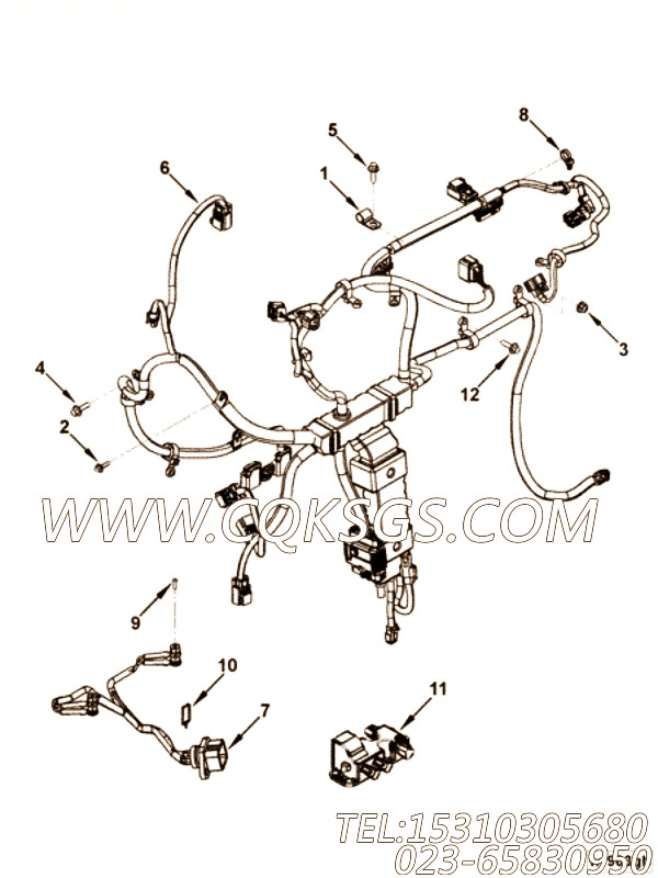 【电气连接器】康明斯CUMMINS柴油机的5254224 电气连接器