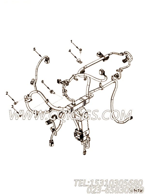 【ETR CNT MDL WRG线束】康明斯CUMMINS柴油机的5269652 ETR CNT MDL WRG线束