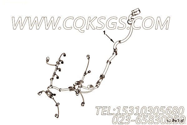 【ETR CNT MDL WRG线束】康明斯CUMMINS柴油机的5261643 ETR CNT MDL WRG线束
