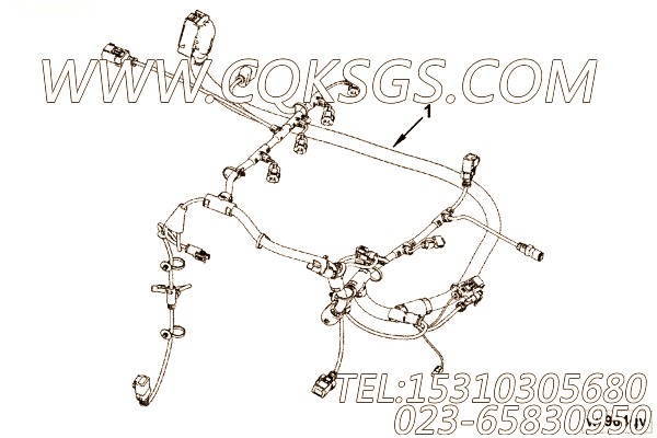 【ETR CNT MDL WRG线束】康明斯CUMMINS柴油机的5269930 ETR CNT MDL WRG线束