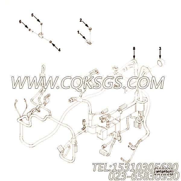 【ETR CNT MDL WRG线束】康明斯CUMMINS柴油机的5271319 ETR CNT MDL WRG线束
