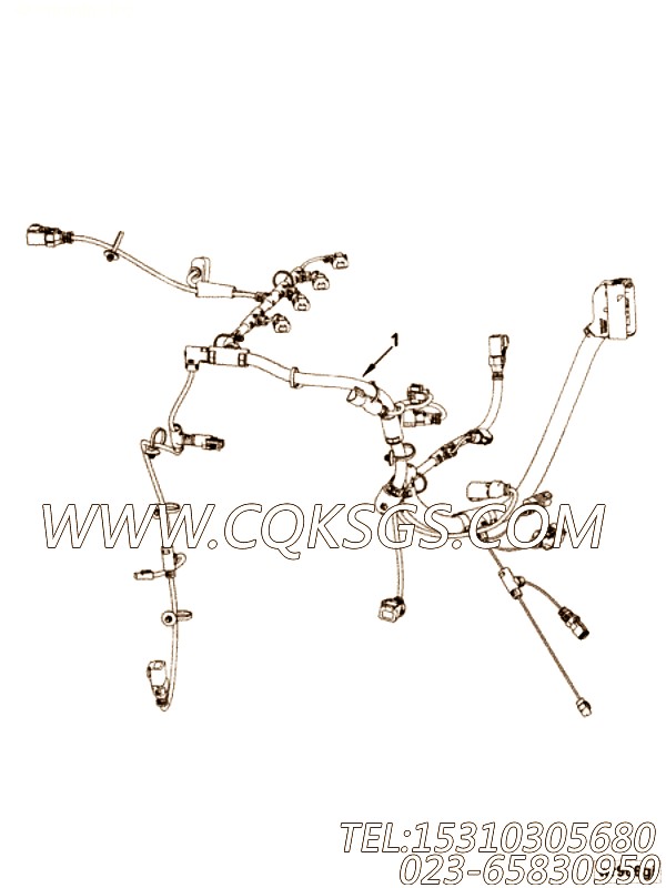 【ETR CNT MDL WRG线束】康明斯CUMMINS柴油机的5273721 ETR CNT MDL WRG线束