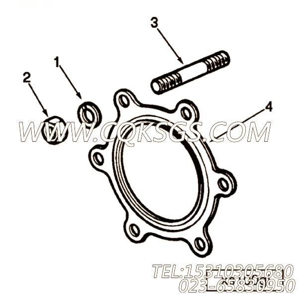 【Stud】康明斯CUMMINS柴油机的3250341 Stud