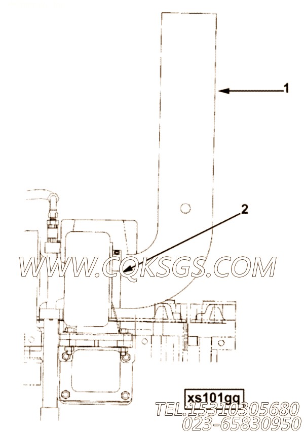 【涡轮增压4钳】康明斯CUMMINS柴油机的4090235 涡轮增压4钳