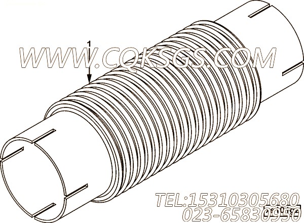 【软管】康明斯CUMMINS柴油机的3878415 软管