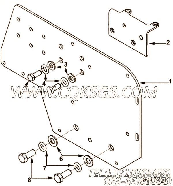 【套件和组件】康明斯CUMMINS柴油机的3046208 套件和组件