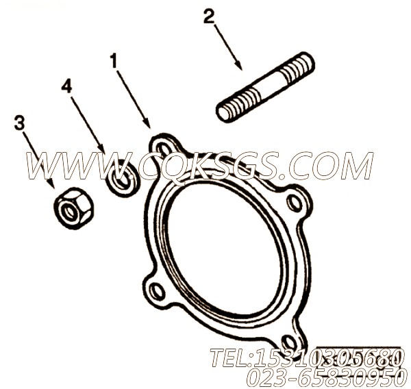 【Stud】康明斯CUMMINS柴油机的3276610 Stud
