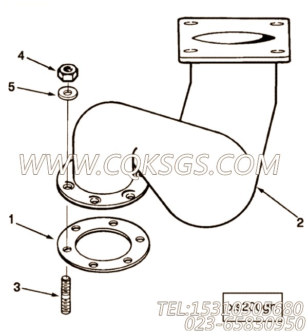 【涡轮增压器密封垫】康明斯CUMMINS柴油机的3253134 涡轮增压器密封垫