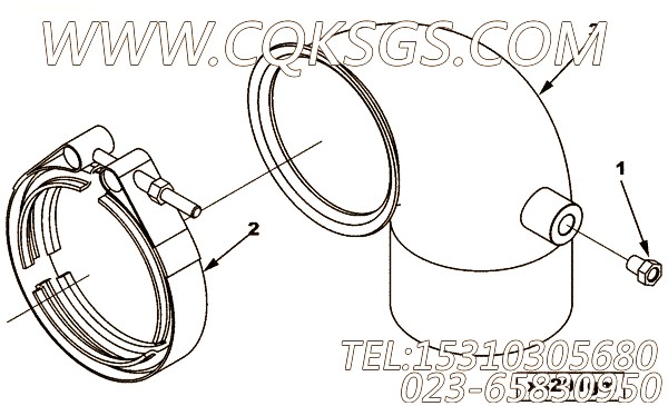 【至五型带箍】康明斯CUMMINS柴油机的3102904 至五型带箍