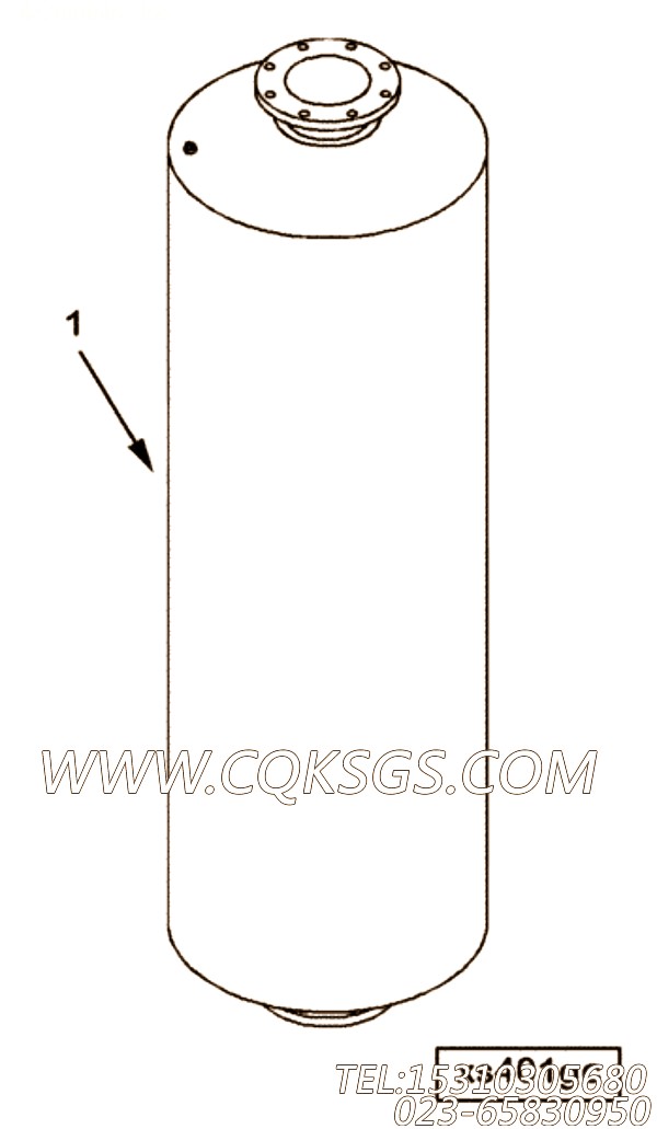 【消声器】康明斯CUMMINS柴油机的3812011 消声器