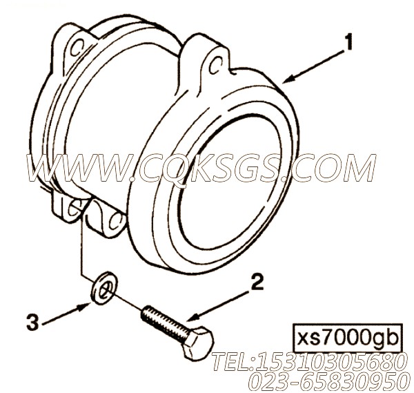 【排气口连接】康明斯CUMMINS柴油机的C0127038200 排气口连接
