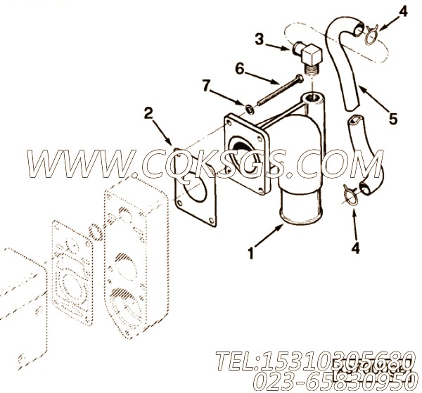 【模压管】康明斯CUMMINS柴油机的C0503124200 模压管