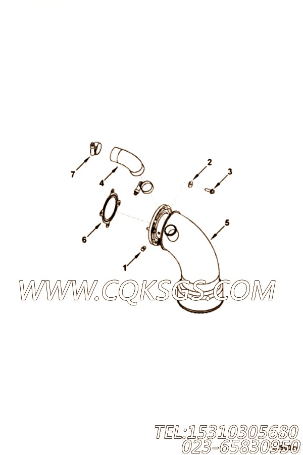 【模压管】康明斯CUMMINS柴油机的4931156 模压管