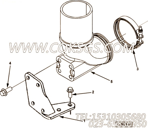 【用尽的联接支撑】康明斯CUMMINS柴油机的3913426 用尽的联接支撑