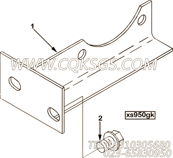 【管支撑】康明斯CUMMINS柴油机的3282850 管支撑