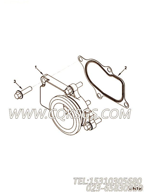 【Gasket, Exh Out Connection】康明斯CUMMINS柴油机的3356390 Gasket, Exh Out Connection