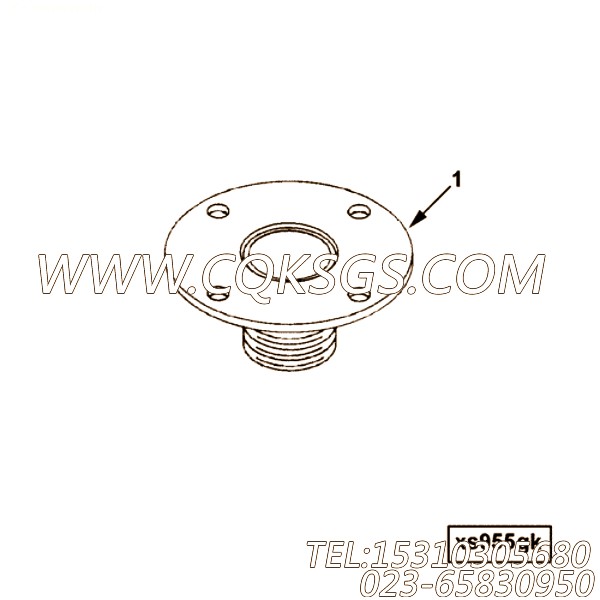 【排气口连接】康明斯CUMMINS柴油机的3913460 排气口连接