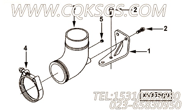 【用尽的联接支撑】康明斯CUMMINS柴油机的3906764 用尽的联接支撑
