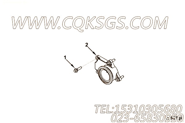 【排气口连接】康明斯CUMMINS柴油机的3999656 排气口连接