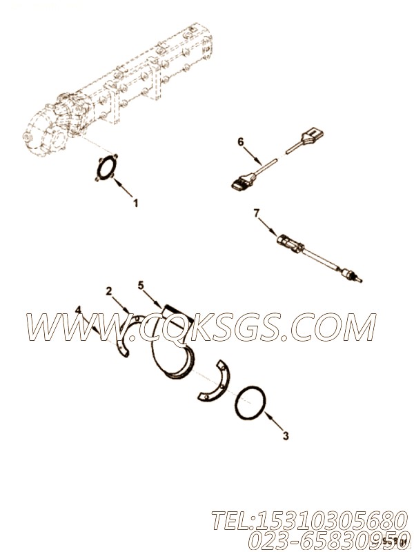 【线束】康明斯CUMMINS柴油机的5262754 线束