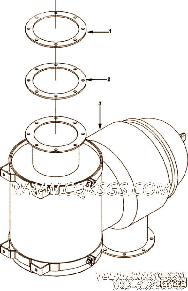 【空气净化器】康明斯CUMMINS柴油机的4958804 空气净化器
