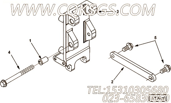 【楼盘压缩机支架】康明斯CUMMINS柴油机的3681169 楼盘压缩机支架