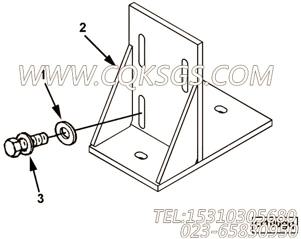 【压缩机MTG支架】康明斯CUMMINS柴油机的209672 压缩机MTG支架