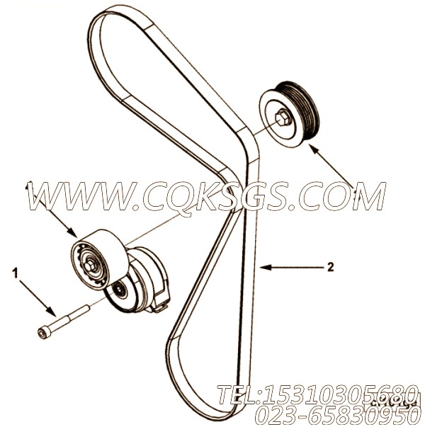 【V型棱皮带】康明斯CUMMINS柴油机的3682261 V型棱皮带