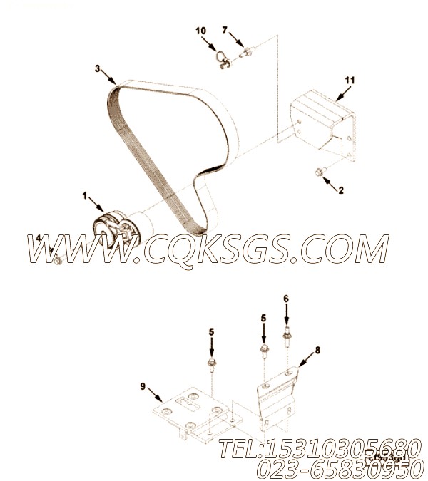 Bracket, Belt Tensioner
