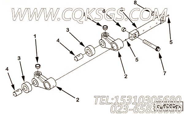 【凸轮从动杆】康明斯CUMMINS柴油机的3092500 凸轮从动杆