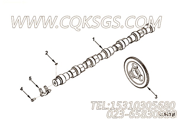 【3930598】凸轮轴组合件 用在康明斯柴油发动机