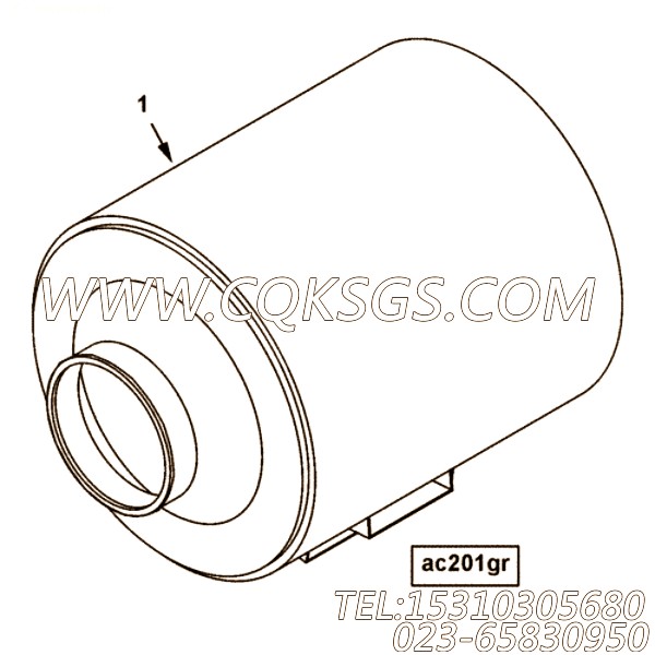 【空气净化器】康明斯CUMMINS柴油机的4929165 空气净化器