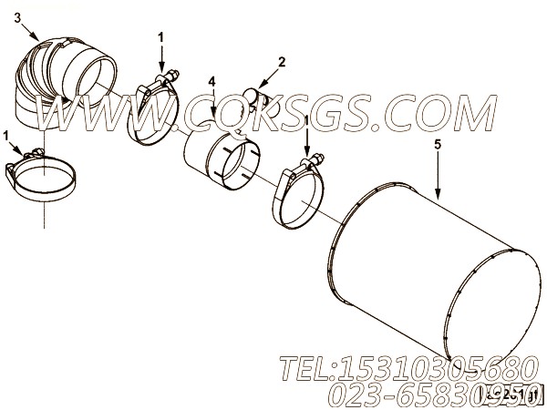 【空气净化器】康明斯CUMMINS柴油机的3924541 空气净化器