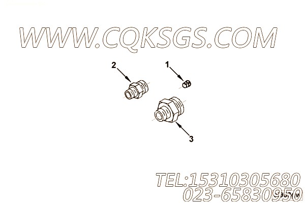 【阳性接头】康明斯CUMMINS柴油机的3283818 阳性接头