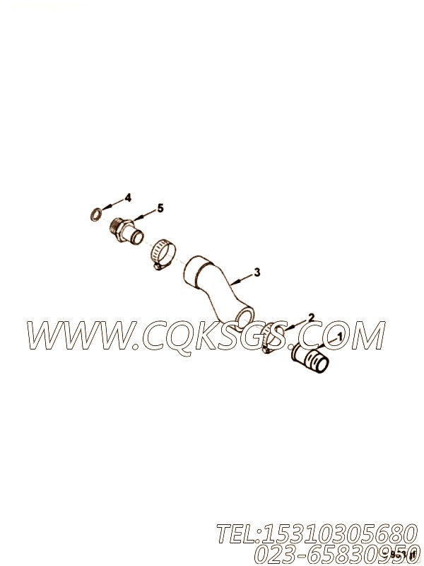 【模压管】康明斯CUMMINS柴油机的3970673 模压管