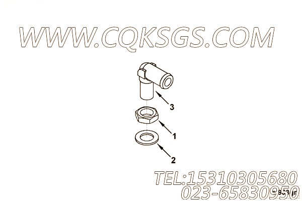 【C4928960】六角薄螺母 用在康明斯柴油机