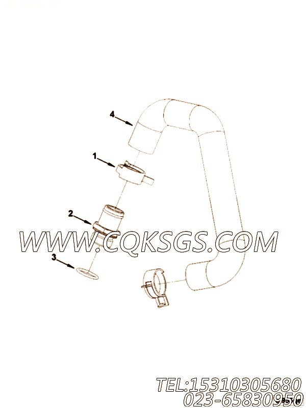 【模压管】康明斯CUMMINS柴油机的5269800 模压管