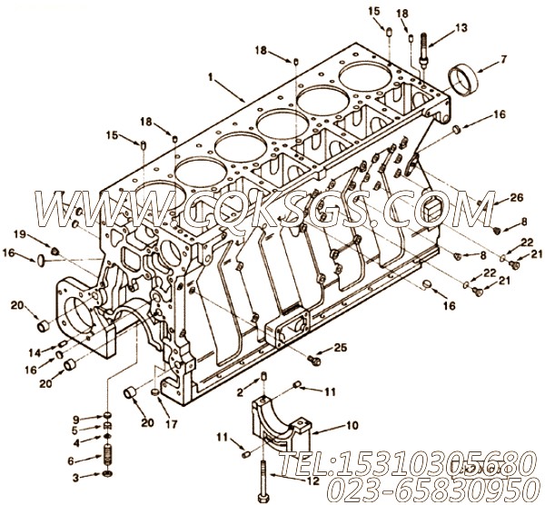 【Stud】康明斯CUMMINS柴油机的3031921 Stud