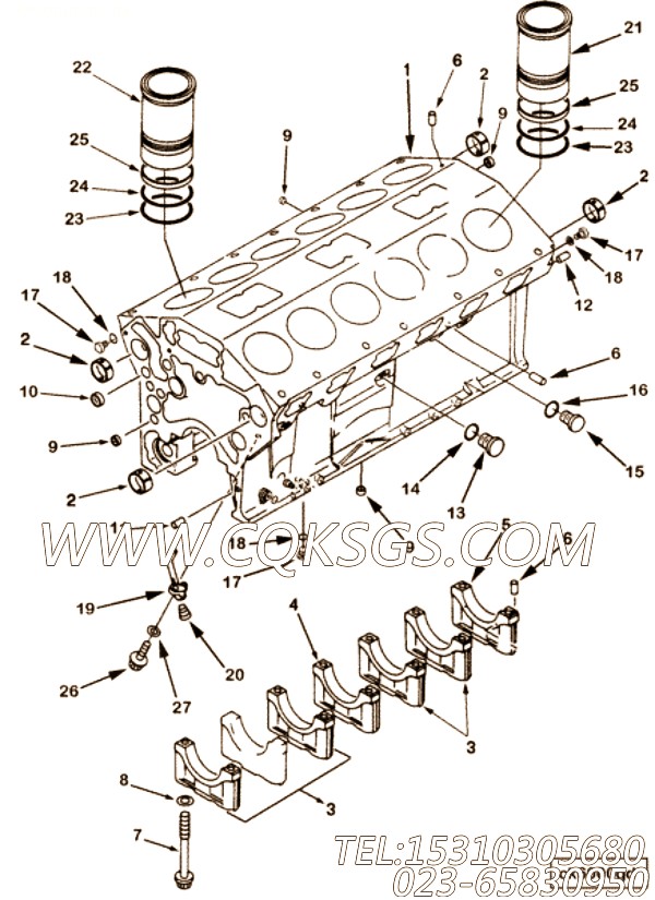 【12 角头螺栓】康明斯CUMMINS柴油机的3093894 12 角头螺栓