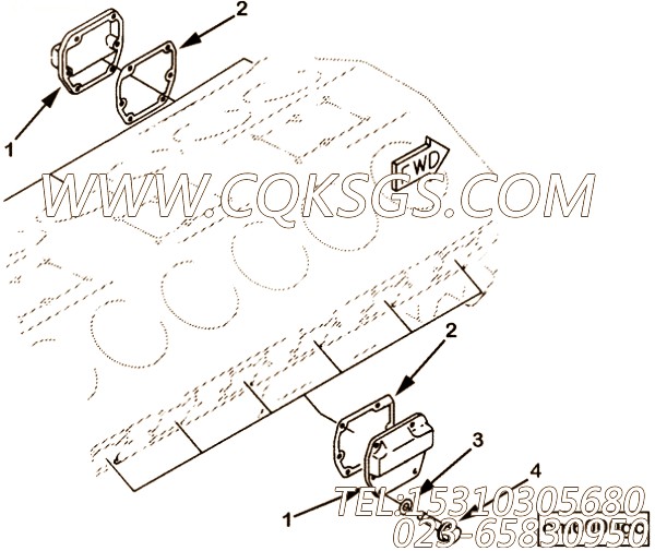 【凸轮轴盖垫片】康明斯CUMMINS柴油机的4295575 凸轮轴盖垫片