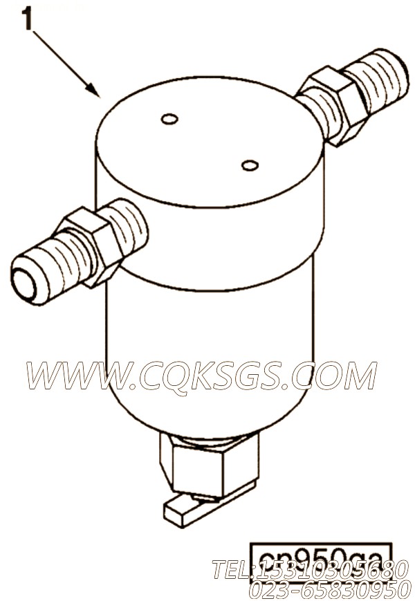 【燃油滤清器】康明斯CUMMINS柴油机的3929127 燃油滤清器