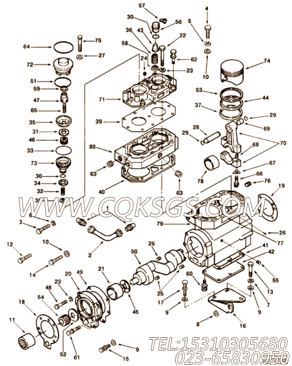 【传动螺杆】康明斯CUMMINS柴油机的3558735 传动螺杆